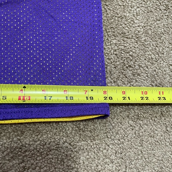 MINT ADIDAS REVERSIBLE MESH JERSEY TANK TOP LA LAKERS OR VIKINGS YELLOW & PURPLE - Picture 12 of 12